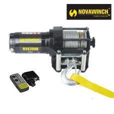 כננת חשמלית 3000 ליברה כולל שלט אלחוטי גיר פלנטארי חד שלבי תוצרת  ™ NOVAWINCH