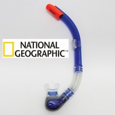 שנורקל מקצועי מסדרת Explorer , פומית סיליקון דגם מרלין MARLIN תוצרת נשיונל ג'יאוגרפיק ™National Geographic – צבע כחול