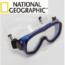 מסכת צלילה מקצועית מסדרת Explorer דגם מרלין 1Marlin תוצרת נשיונל ג'יאוגרפיק National Geographic™  צבע כחול