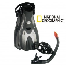 מארז צלילה ושחייה מסדרת Expedition, כולל מסכה שנורקל וסנפירים דגם REEF CRUIZER  תוצרת נשיונל ג'יאוגרפיק  ™ - National Geographic 