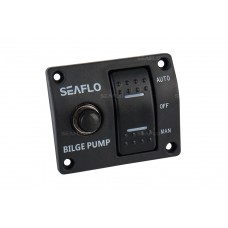 לוח מפסקים חשמלי 12V/24Vלמשאבת מים חשמלית בילג' 3 מצבי בקרה אוטומט/ידני/כבוי כולל מפסק בטוח דגם SFSP-015-02 תוצרת SEAFLO