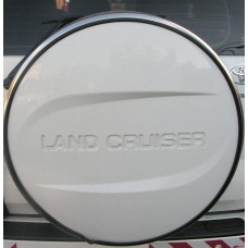 כיסוי גלגל אחורי לרכב טיוטה לנדקרוזר FJ120 עד 2010 כיסוי גלגל רזרבי לרכב כולל טבעת חיצונית נירוסטה צלחת פנימית ABS