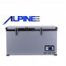 מקרר קומפרסור לרכב 125 ליטר כולל 2 תאים נפרדים אלפיין ALPINE דגם ALP125 - משלוח חינם עד בית הלקוח! 