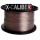 כבל רמקול דו גידי איכותי 1.5מ"מ 14GA תוצרת X-CALIBER גליל  100מ' – צבע שקוף/שקוף 