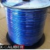 כבל רמקול דו גידי איכותי 1.5מ"מ 14GA תוצרת X-CALIBER גליל  100מ' – צבע כחול שקוף/שקוף 