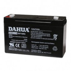 מצבר סוללת גיבוי פריקה עמוקה  14 אמפר 6V תוצרת  DAHUA DHB6-14 –דגם