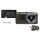 מצלמת דרך לרכב  2 מצלמות מקליטות כולל מסך מגע "4 משמש קופסא שחורה לרכב -הקלטה FHD ברזולוציה גבוהה 