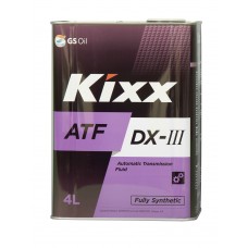 שמן נוזל  גיר סינטטי מלא   Kixx  ATF DX-III -מיכל 4 ליטר