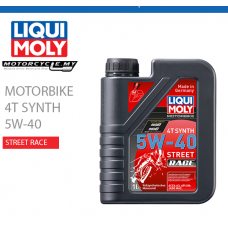 LIQUI MOLY STREET RACE 4T 5W40 שמן מנוע סינטטי לאופנוע או קטנוע – 1 ליטר  